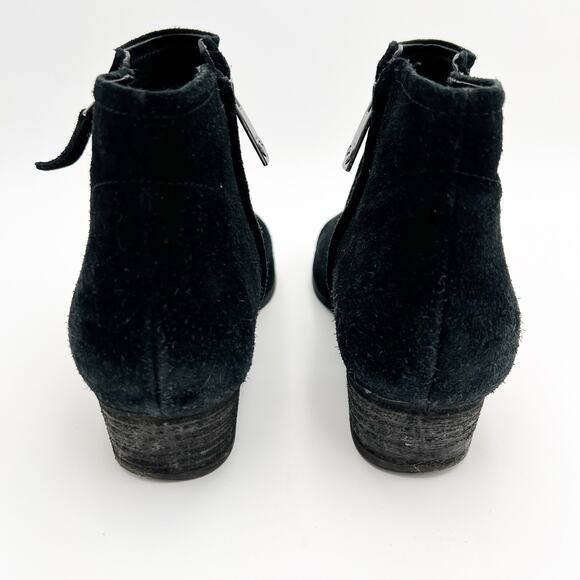 Blondo Ingrid Ankle Bootie Waterproof Size 10M Black Suede Leather B5911 Lined - Picture 3 of 10